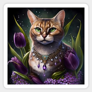 Mystical Rusty Spotted Cat Sticker